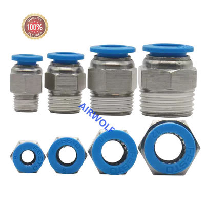 FESTO Nickel-plated  Brass Blue POM NBR Seal QS Straight Push In Fittings 153002	QS-1/8-6	186096	QS-G1/8-6 130675	QS-1/8-6- 100	132037	QS-G1/8-6-100 153004	QS-1/8-8	186098	QS-G1/8-8 130676