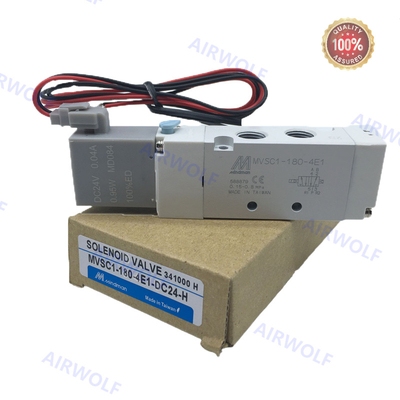 5/2 Way 3/2 way Mindman Aluminum DC24V AC220V Piston Spool Valves MVSC-180-4E1 MVSC-180-4E2   MVSC-180-4E2-DC24-L