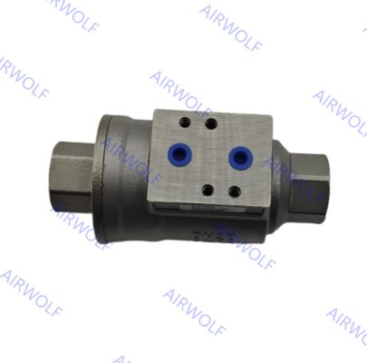AIGNEP Pneumatic Coaxial Valve 2/2way with Max. Control Pressure 10 bar Stainless Steel Body for Dry Compressed Air