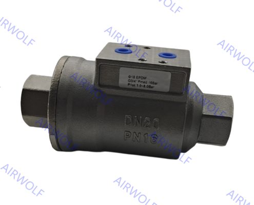 AIGNEP Pneumatic Coaxial Valve 2/2way with Max. Control Pressure 10 bar Stainless Steel Body for Dry Compressed Air