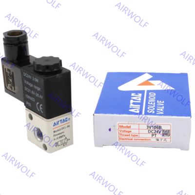 3V1-M5, 3V1-06 Mini AIRTAC Electromagnetic 3/2 Way NC NO Solenoid Valve