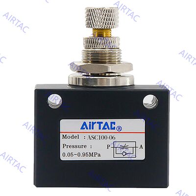 ASC100-06, ASC200-08, ASC300-10, ASC300-15 AirTAC ASC Series One-way Flow Control Valve 1/8", 1/4", 3/8", 1/2"