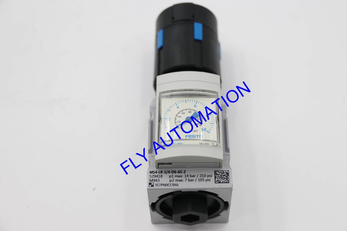 Die Cast Aluminium Festo Pressure Regulator MS4-LR-1 / 4-D6-AS-Z 529418 GTIN4052568085063