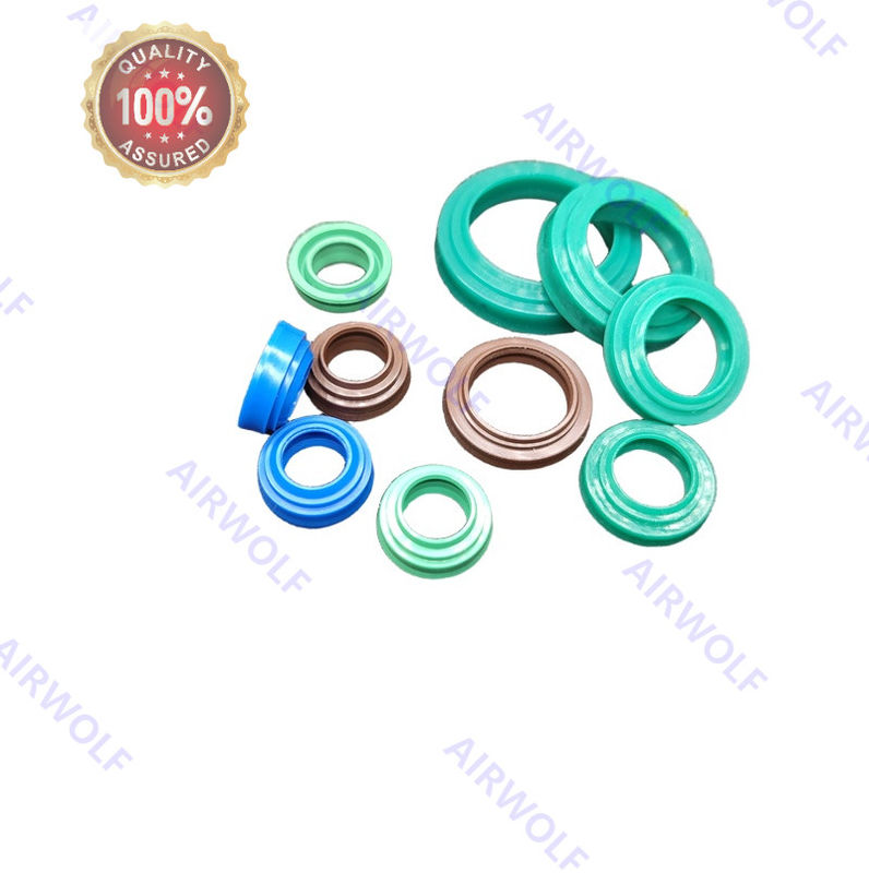 Green TPE-U HNBR Fluororubber Wiper Seals For FESTO ADN Pneumatic Cylinder 369059 369542 Acid And Alkali Resistance