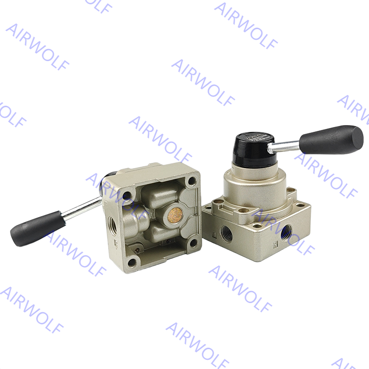 HV-02, HV-03, HV-04, HV400-02, HV400-03, HV400-04 Sunrise Nielsen HV Series 4/3 way Hand Rotary Valve 1/4", 3/8", 1/2"