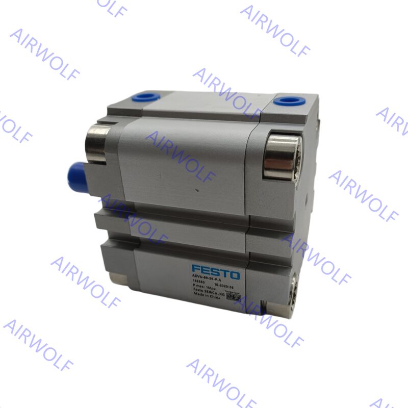 ADVU-63-10-P-A ADVU-63-10-A-P-A,-15,-20,-25,-30,-40,-50,-60,-80 Festo Double-Acting Compact Cylinder