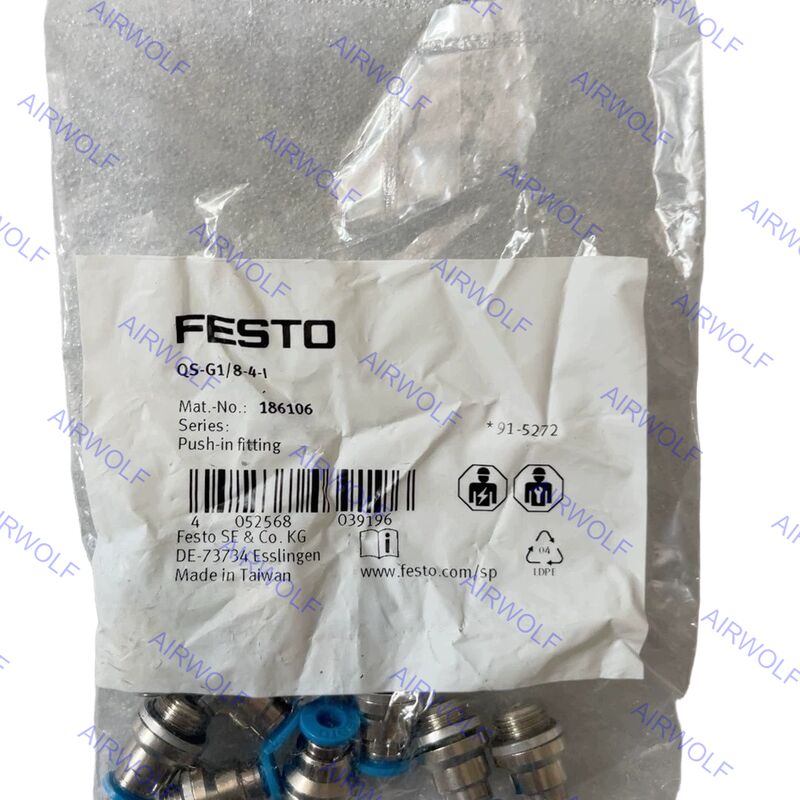 Festo QS-G1/8-10-I QS-G1/8-10-I-100 QS-G1/4-6-I QS-G1/4-8-I QS Series Push-in Fitting