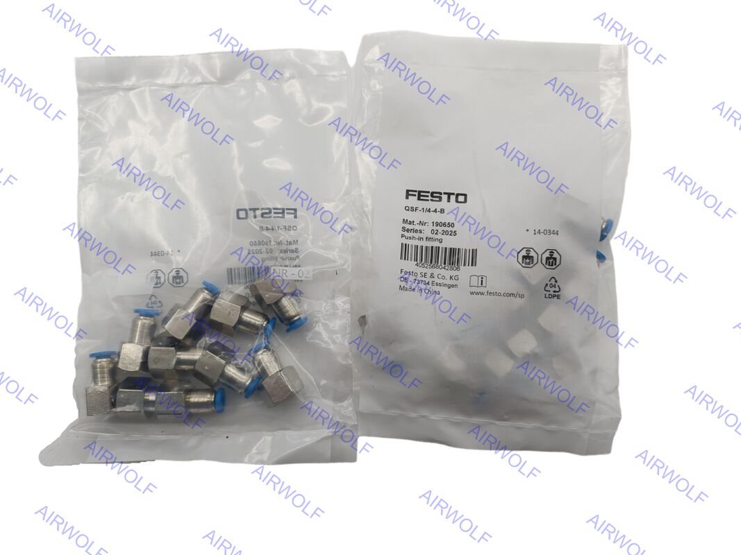 Festo QSF-1/8-8-B QSF-1/8-8-B-50 QSF-1/4-4-B QSF-1/4-6-B QSF-1/4-6-B-100 QSF Series Push-in Fitting