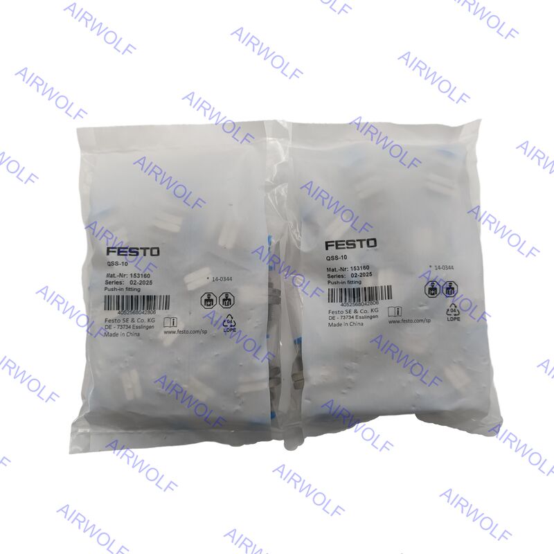 Festo QSS-8 QSS-8-50 QSS-10 QSS-10-50 QSS Series Push-in bulkhead connector