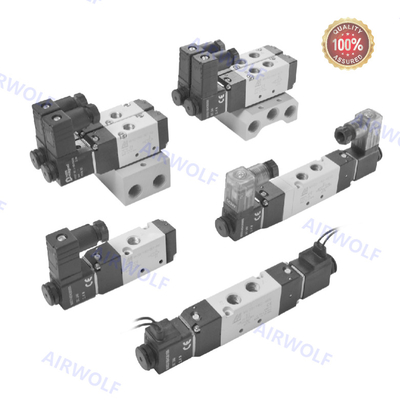 5/2-Wege 3/2-Wege Mindman Aluminium DC24V AC220V Kolbenventil Spulenventile MVSC-180-4E1 MVSC-180-4E2 MVSC-180-4E2-DC24-L
