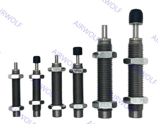 SMC RB Serie Stoßdämpfer aus Kohlenstoffstahl mit -10~+80℃ Betriebstemperatur und 0,3 bis 5,0 m/s Kollisionsgeschwindigkeit für Aufprallschutz
